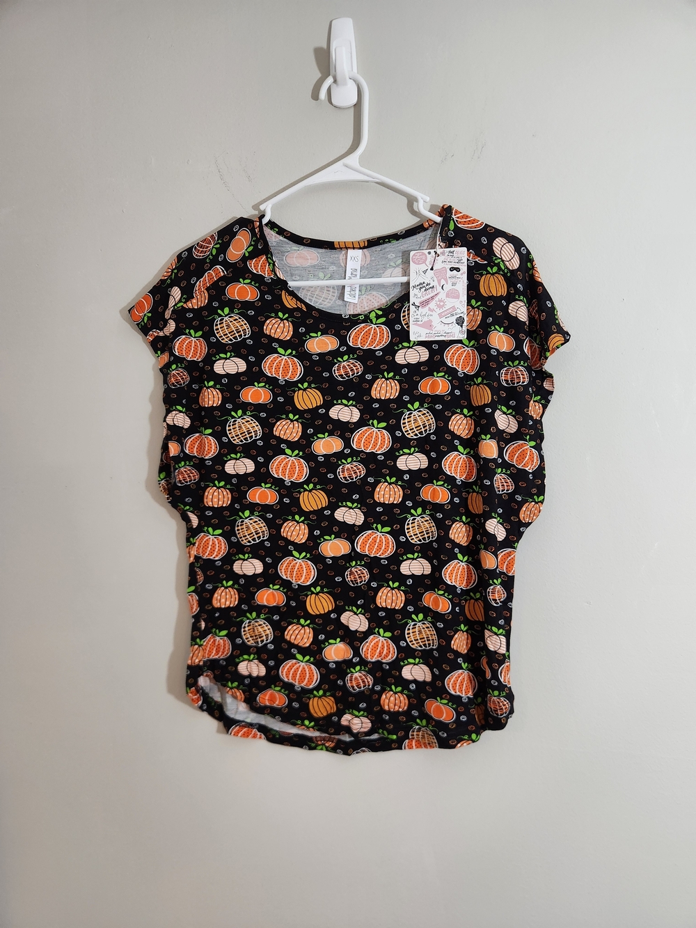 Latched Mama Pumpkin Black Short Sleeve Tee Halloween Breastfeeding Nursing Fall